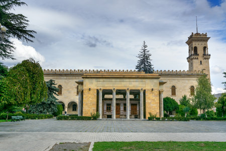 Gori, Georgia - September 28, 2016: Museum of Joseph Stalin in Gori. The house where Joseph Stalin was bornのeditorial素材