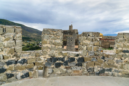 On the tower of Rabati Castle complex in Akhaltsikhe, Georgiaのeditorial素材