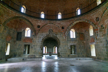 Akhaltsikhe, Georgia - September 29, 2016: Inside of Mosque in Rabati Castle complex. Built in the 9th centuryのeditorial素材