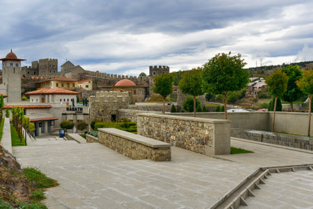Akhaltsikhe, Georgia - September 29, 2016: View of Rabati Castle complex. Built in the 9th centuryのeditorial素材