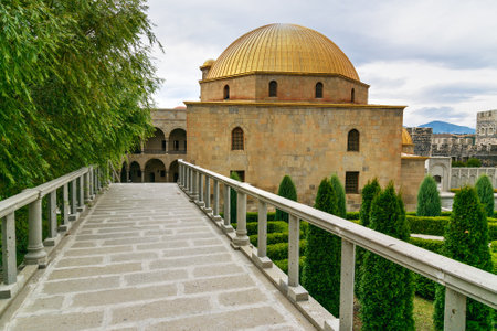 Akhaltsikhe, Georgia - September 29, 2016: Mosque in Rabati Castle complex. Built in the 9th century