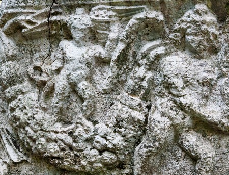 Carved on Alkestis Sarcophagus. Ruins of ancient city Olympos in Lycia. Antalya Province. Turkey