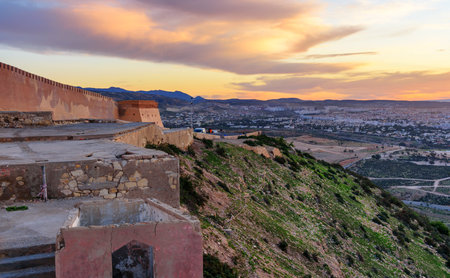 Agadir Fortress, Kasbah or Agadir Oufella at aunrise. Moroccoのeditorial素材