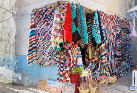 Essaouira, Morocco - January 01, 2017: Street market in the medina of Essaouiraのeditorial素材