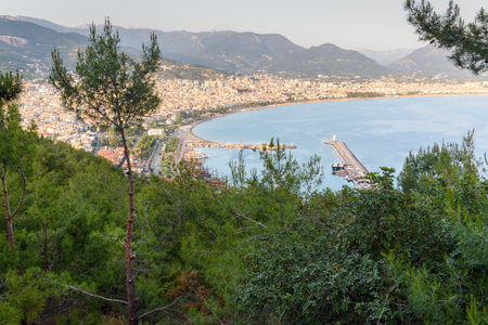 Top view of Alanya city from Castle. Turkeyのeditorial素材
