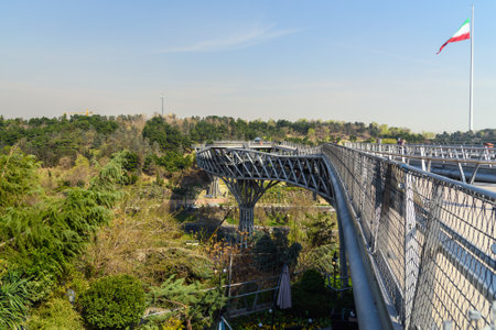 Tehran, Iran - March 19, 2018 View of Tabiat Bridgeのeditorial素材