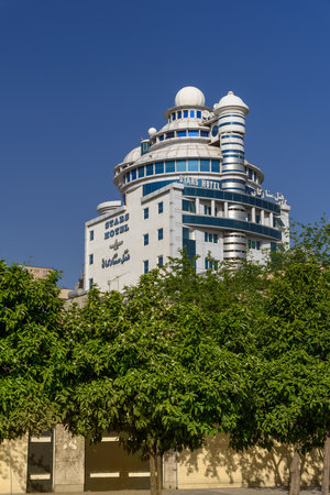 Shiraz, Iran - March 25, 2018: Building of Setaregan Hotel in center of ciityのeditorial素材