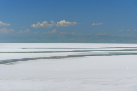 Urmia Salt Lake. it was the largest lake in the Middle East, now on the verge of extinction. Iranの写真素材