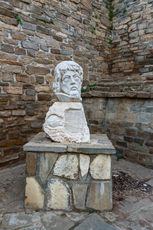 Monument in Mar Sargiz historical church on hillside of Ser Mountain in Urmia. Iranのeditorial素材