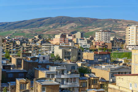Urmia, Iran - April 9, 2018: View of Urmia city on the morning