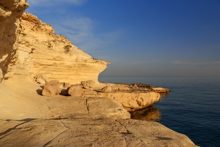 Coastline of Mediterranean Sea around Akyar region. Narlikuyu. Mersin. Turkey