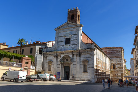 Lucca, Italy - September 25, 2018: Church of San Giovanni e Reparata in Lucca. Italyのeditorial素材