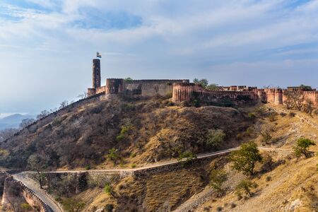 Jaigarh Fort in Amer. Jaipur. Rajasthan Indiaの写真素材