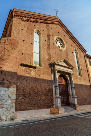Church of Santa Maria della Scala in Verona. Italyの写真素材