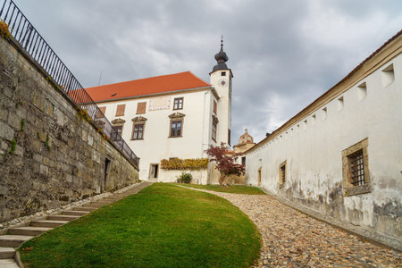 Ptuj Castle or Ptujski grad in Sloveniaのeditorial素材
