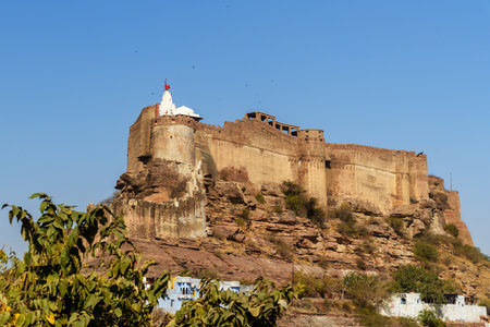 Mehrangarh Fort in Jodhpur. Rajasthan Indiaのeditorial素材