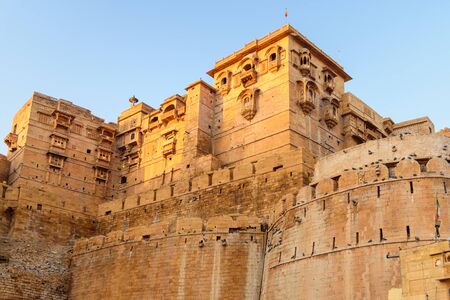 Architecture of Jaisalmer fort in Rajasthan. India