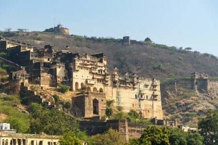 Taragarh Fort in Bundi. Rajasthan Indiaのeditorial素材