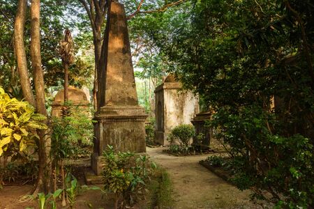 Kolkata, India - March 13, 2019: South Park Street Cemetery is Christian cemetery. It was opened in...