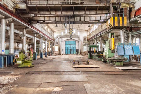 Nizhny Tagil, Russia - August 20, 2019: Retort in workshop of Old Mining and metallurgical plantのeditorial素材