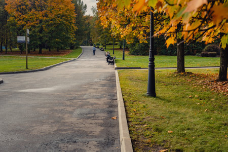 Moscow, Russia - October 5, 2020: Kolomenskoye park on autumn day in Moscowのeditorial素材