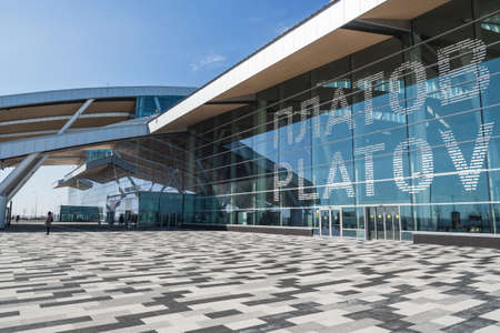 Rostov-on-Don, Russia - March 12, 2021: Platov International Airportのeditorial素材