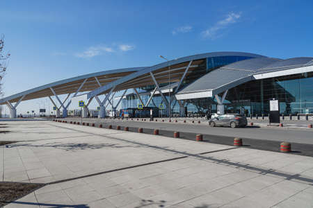Rostov-on-Don, Russia - March 12, 2021: Platov International Airportのeditorial素材