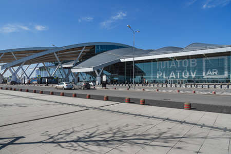 Rostov-on-Don, Russia - March 12, 2021: Platov International Airportのeditorial素材