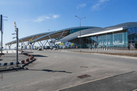 Rostov-on-Don, Russia - March 12, 2021: Platov International Airportのeditorial素材