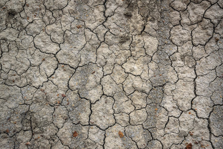 Dried and cracked ground background. texture cracked earthの写真素材