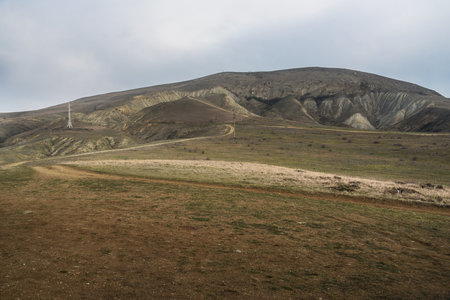 Picturesque hills in the surroundings of Koktebel in spring. Crimeaの写真素材