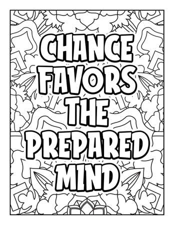 Motivational quotes coloring page. Inspirational quotes coloring page. Affirmative quotes coloring page. Positive quotes coloring page. Good vibes. Swear word coloring page. Motivational typography.のイラスト素材