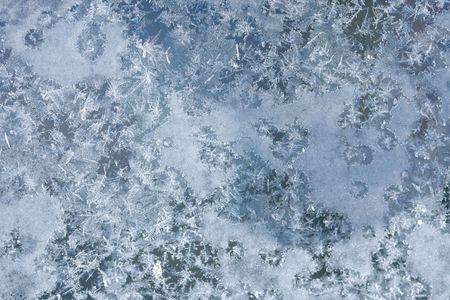 Image of frost patterns on glassの写真素材