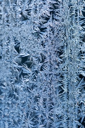 Image of frost patterns on glassの写真素材