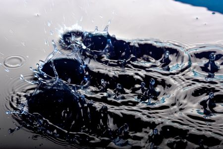 Images of the blue dropsの写真素材