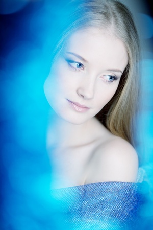 The image of the girl, snow queenの写真素材