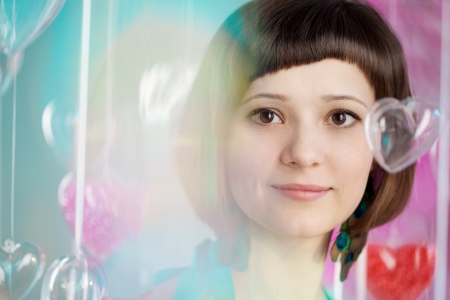 Portrait of a beautiful young womanの写真素材