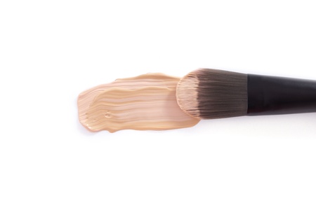 Foundation on white backgroundの写真素材