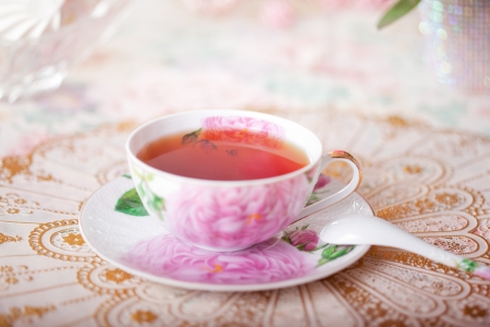 Tea in the Shabby Chic styleの写真素材