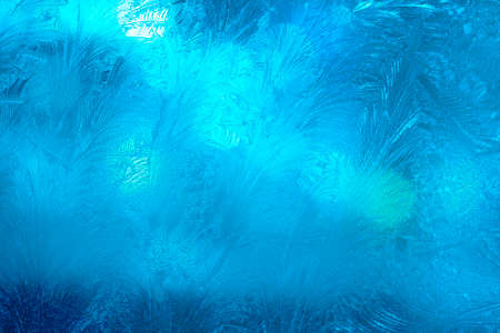 Image of the night window frostingの写真素材