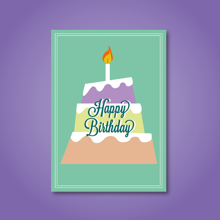 Happy birthday cardのイラスト素材