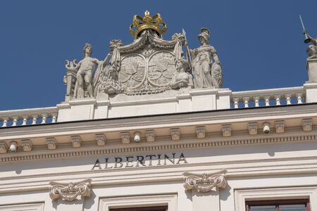 Vienna, Austria - June 4, 2019; Museum Albertina a popular museum of arts in the center of Vienna on...