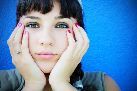 Sad woman portrait