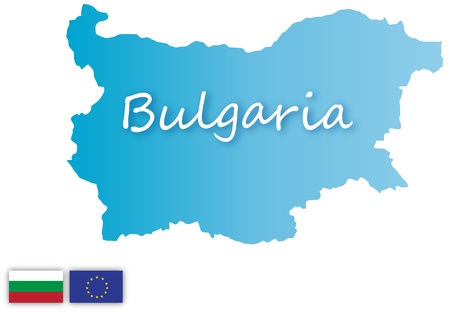 Bulgaria map のイラスト素材