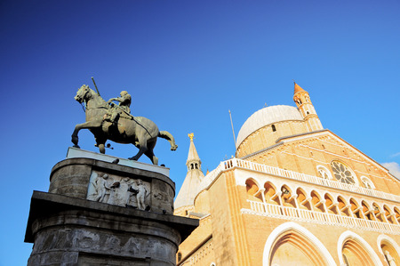 Donatello sculpture in Paduaの写真素材