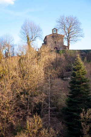Rupit village in Catalonia, Spain.