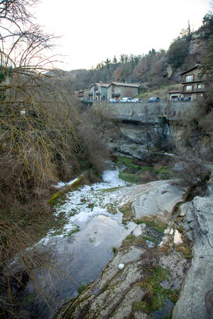 Rupit village in Catalonia, Spain.