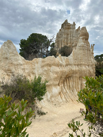 Roussillon, Provence, France. The famous rock formation.