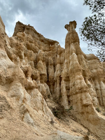 Landscape view of rock formation in Algarve region, Portugal
