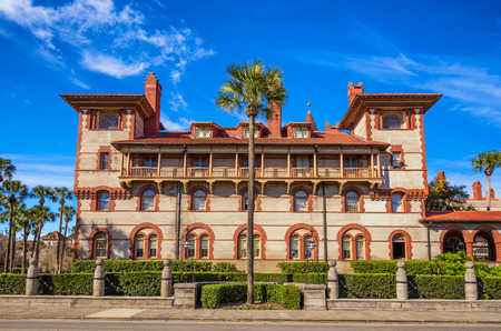 Historic Flagler College in St. Augustine, Florida, USA. It is  a private four-year liberal arts college founded in 1968.のeditorial素材